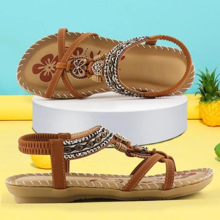 Harmonia | Sandals with Stretch Band & Cushioned Platform
