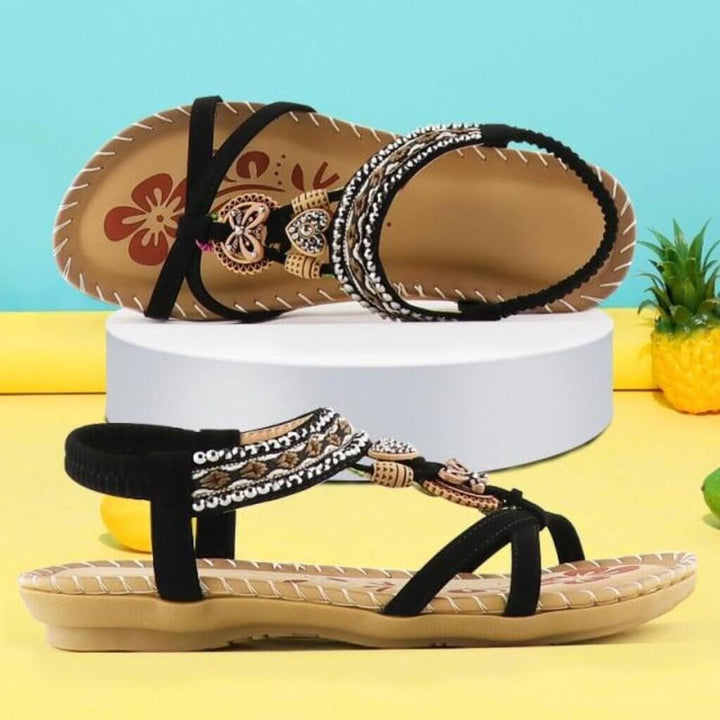 Harmonia | Sandals with Stretch Band & Cushioned Platform