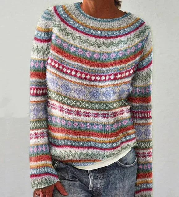 Izzie | Warm Fair Isle Knit Sweater