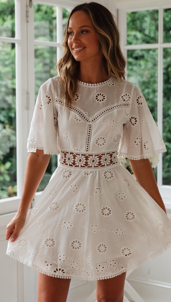 Fleur™ | Backless Bell-Sleeve Dress