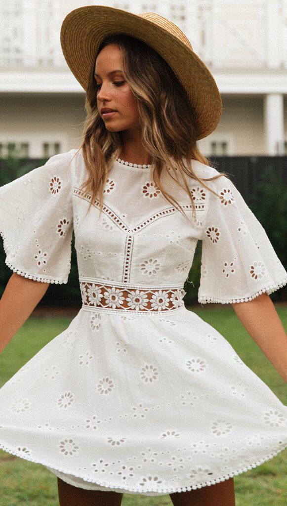 Fleur™ - Backless Dress with Bell Sleeves