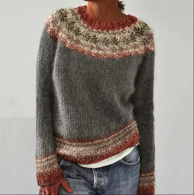 Izzie | Warm Fair Isle Knit Sweater