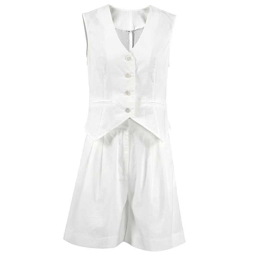Ayessa™ | Tailored Vest & Shorts Set
