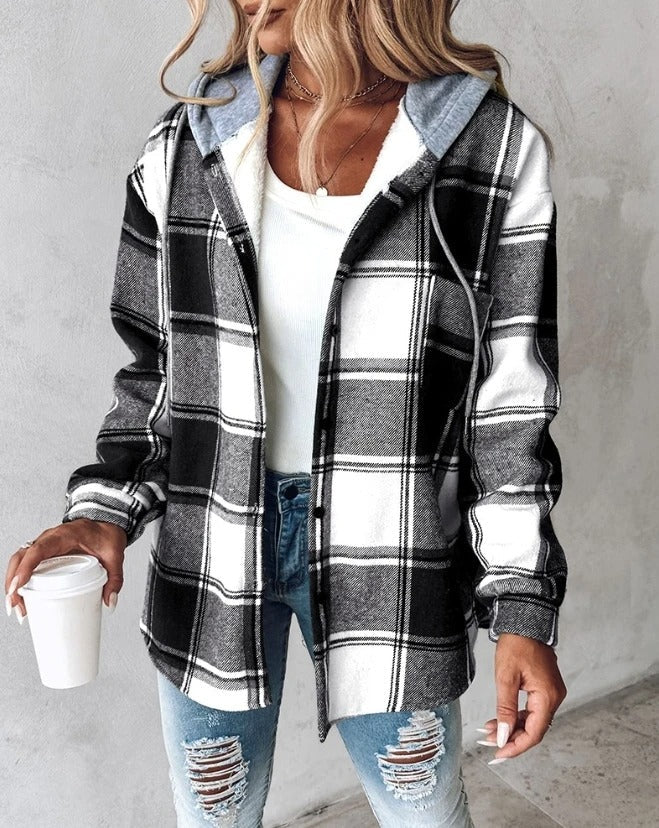 Blair Cozy Plaid Hoodie