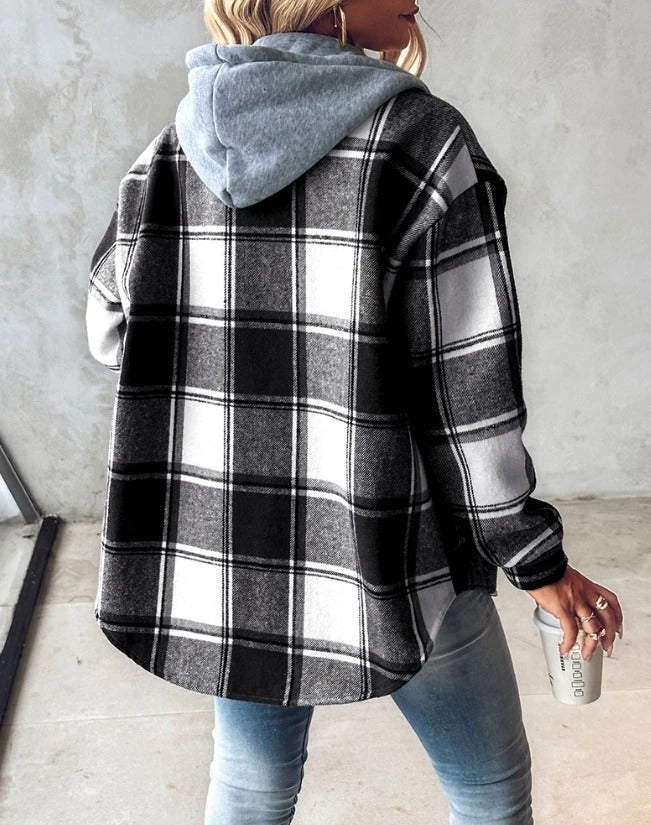 Blair Cozy Plaid Hoodie