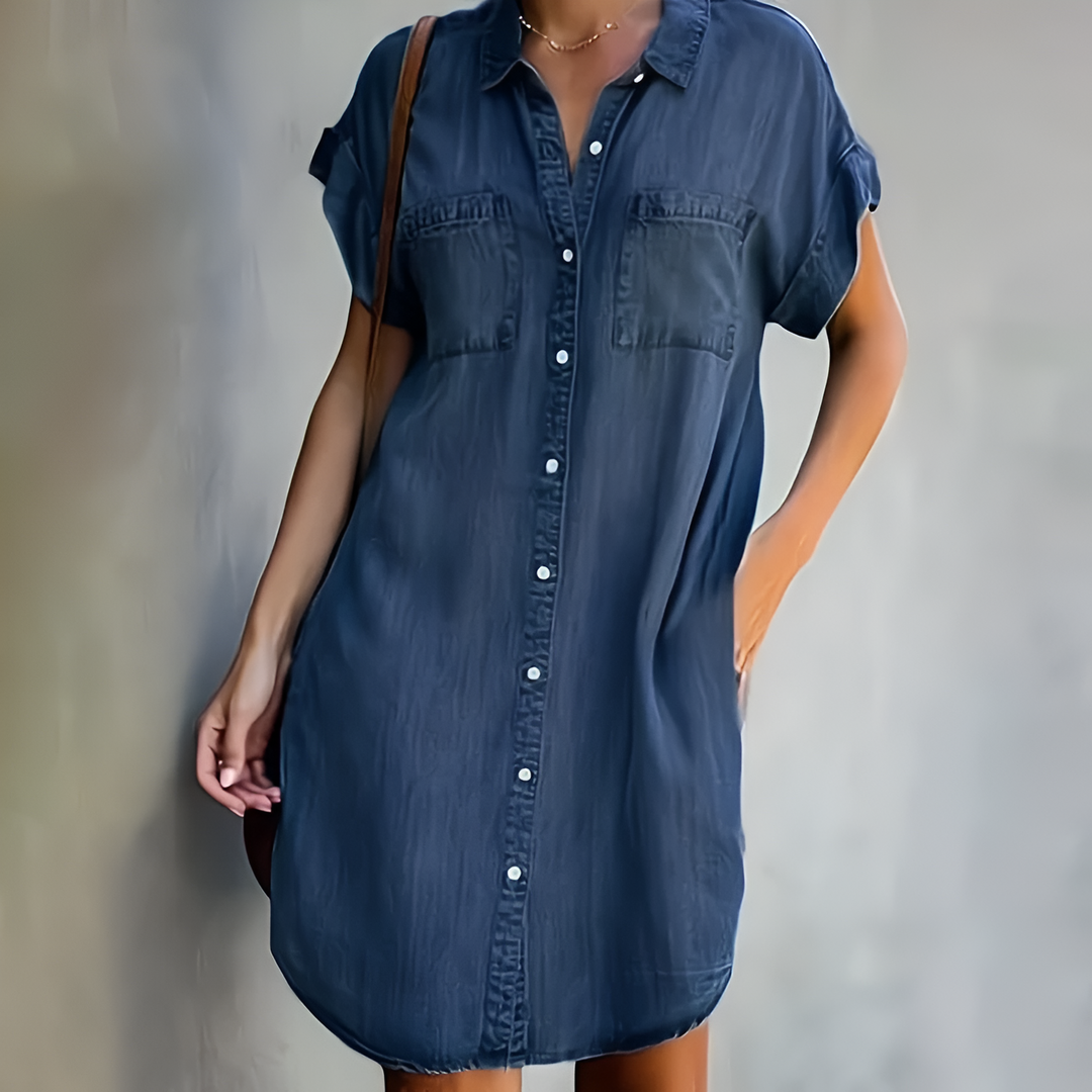 Bianca | Denim Classic Dress