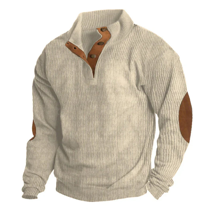 Nachlan Men's Ribbed Button Up Sweater