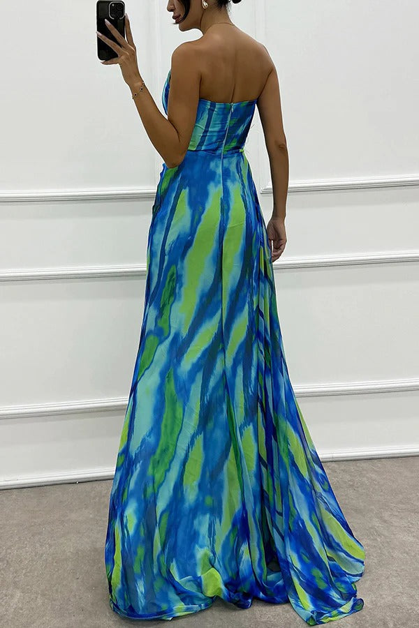 Illya | Off-Shoulder Slit Maxi Dress