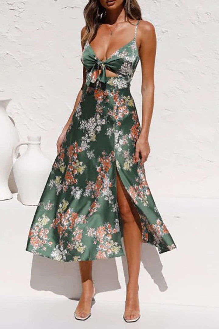 Alicia - Summer Flower Print Dress