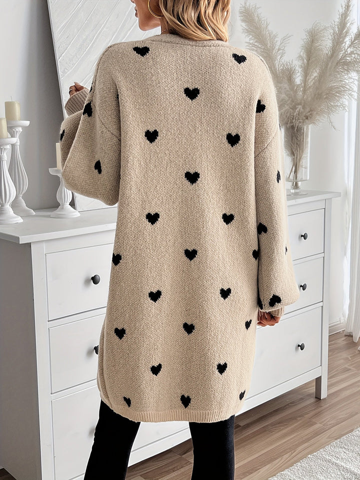 Jenna | Heart Charm Cardigan