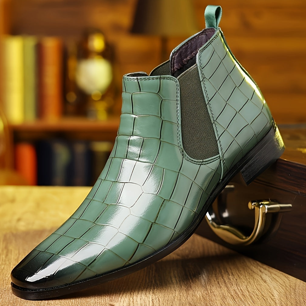 Elsa | Elegant Square-Toe Chelsea Boots