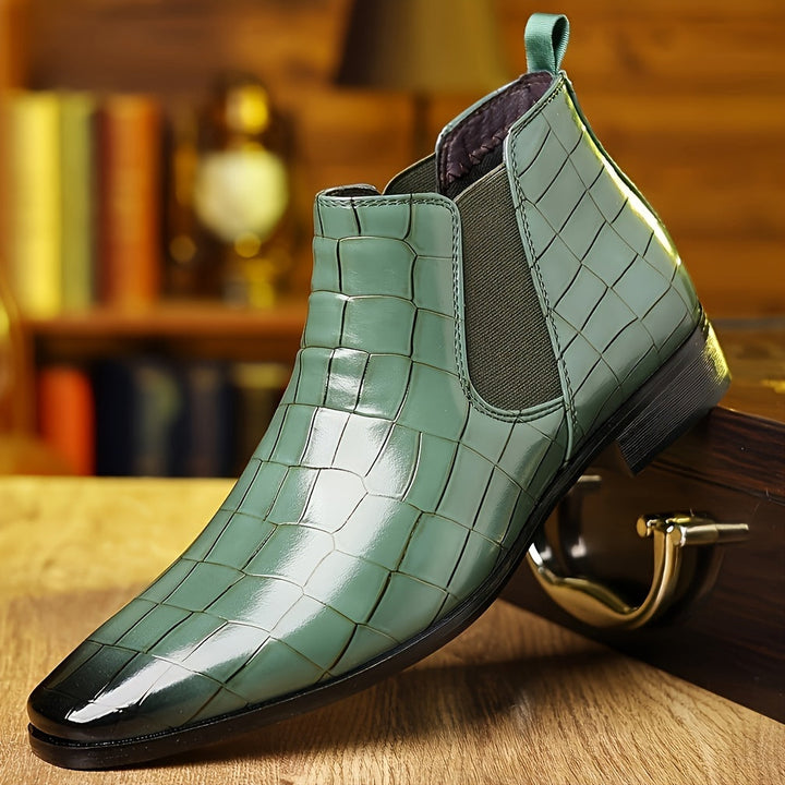 Elsa | Elegant Square-Toe Chelsea Boots