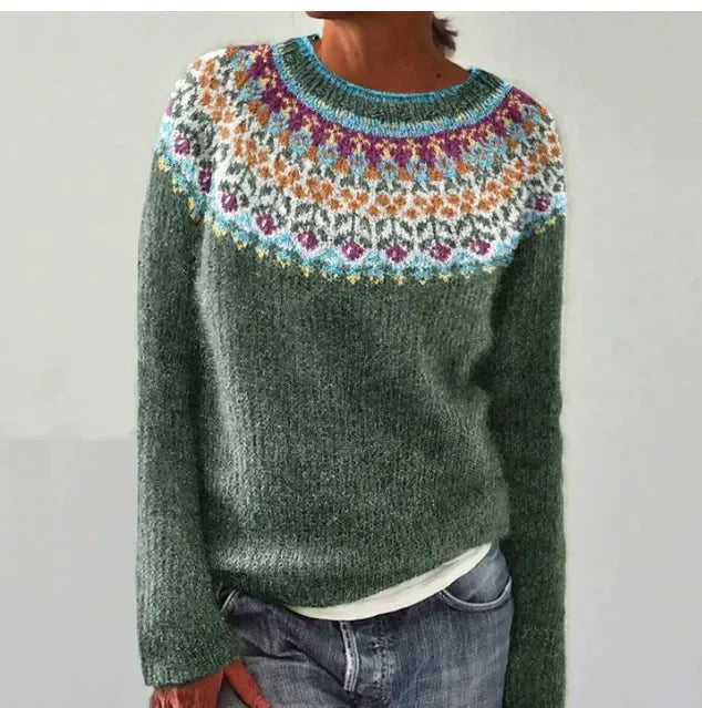 Izzie | Warm Fair Isle Knit Sweater