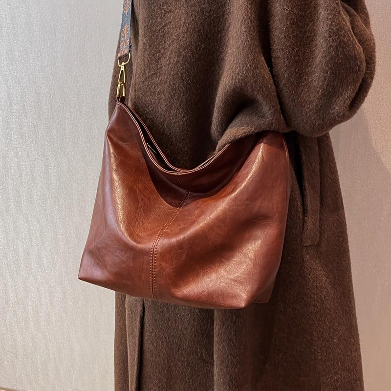 MONICA™ - LEATHER BAG WITH LARGE CAPACITY