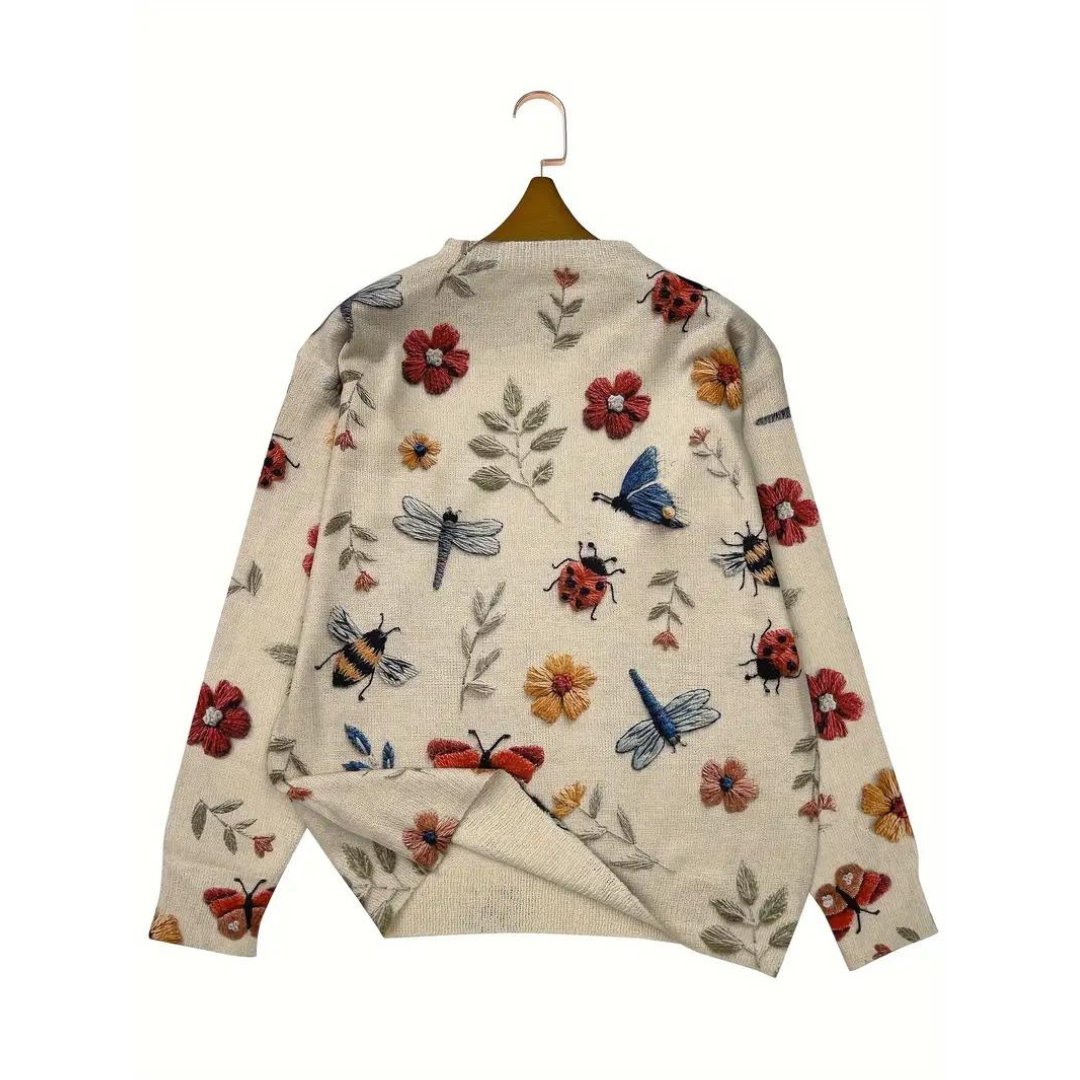 Flora | Enchanted Garden Pattern Sweater