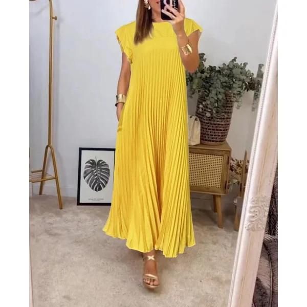 Hana Pleated Pocket Maxi Dress