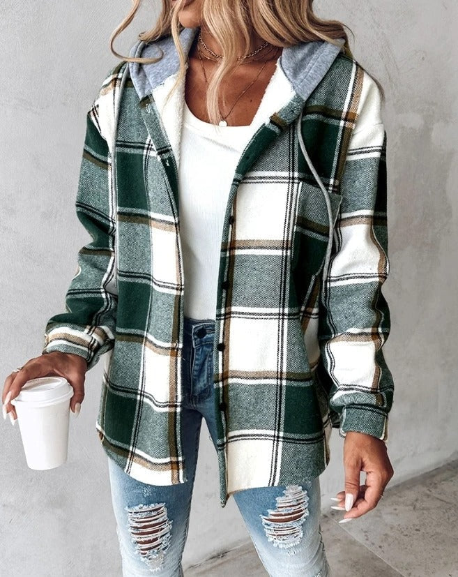 Blair Cozy Plaid Hoodie