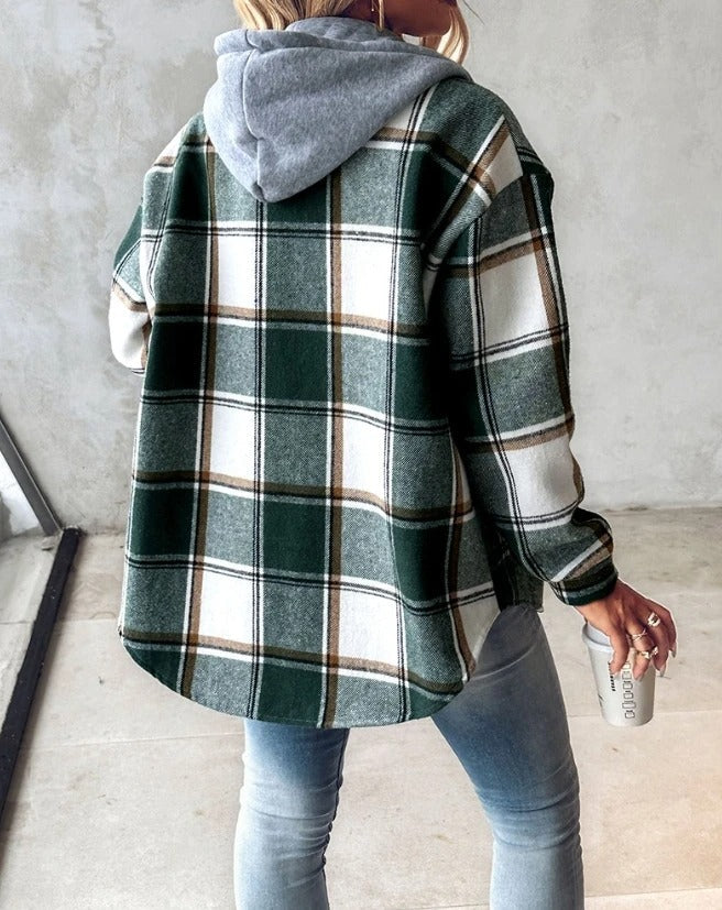 Blair Cozy Plaid Hoodie