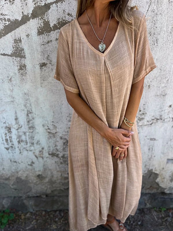 Becca - V-Neck Midi Dress