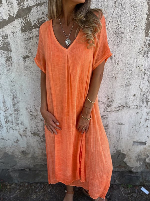 Becca - V-Neck Midi Dress