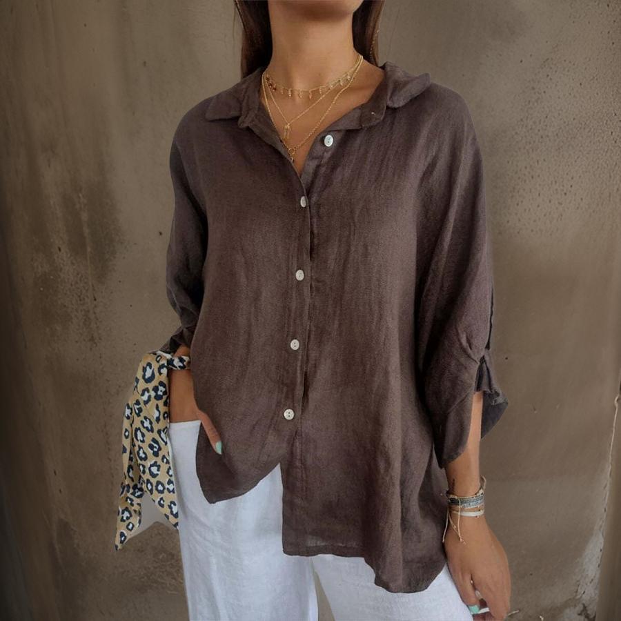 TASHA - ELEGANT POLO BLOUSE