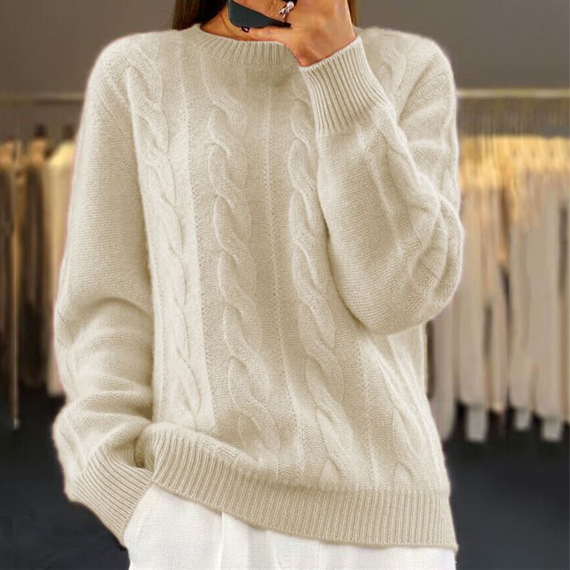 Chloe | Classic Cable Knit Sweater