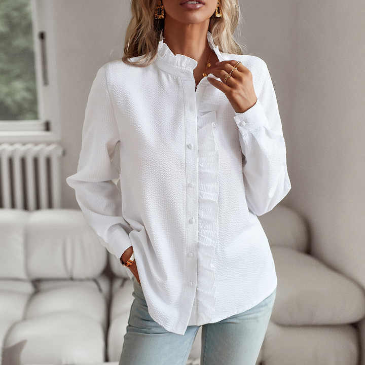 Mirabelle™ - Elegant Polo Blouse